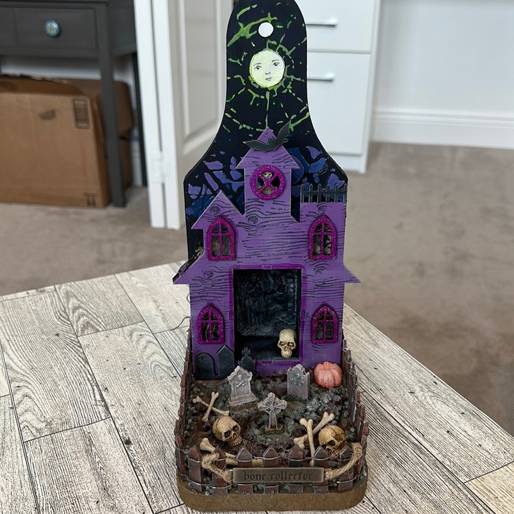 Haunted plantain smasher, mixed media art